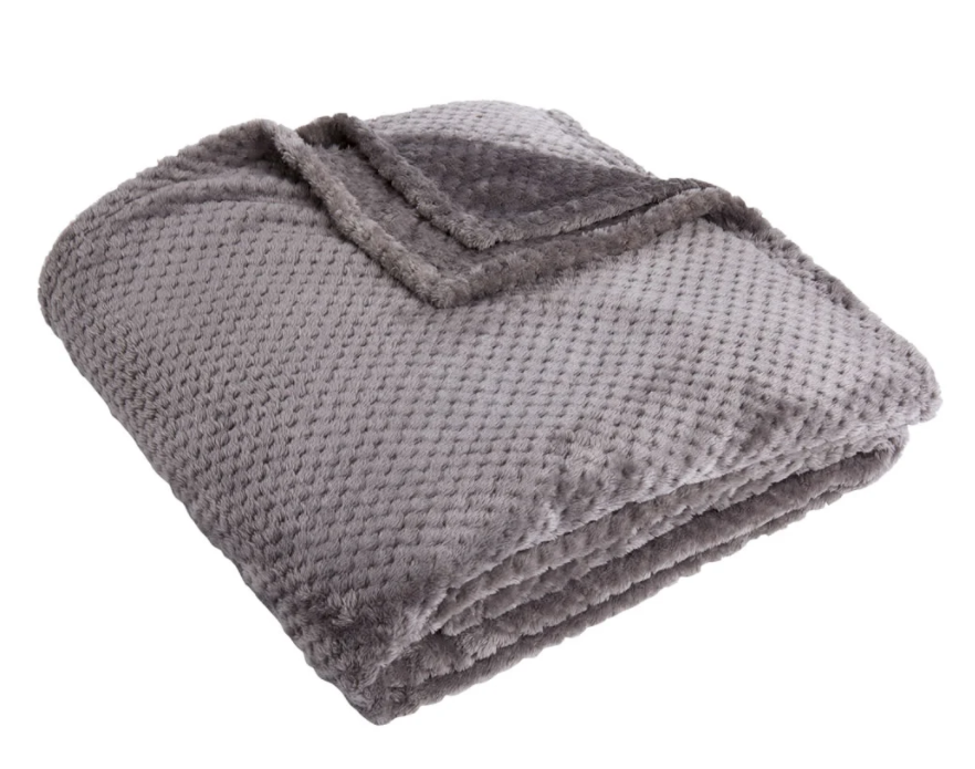 Giant Waffle Charcoal Throw