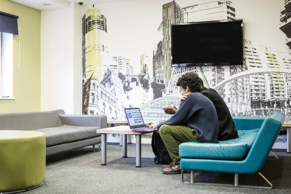 Image of John Lester and Eddie Colman Courts, Salford