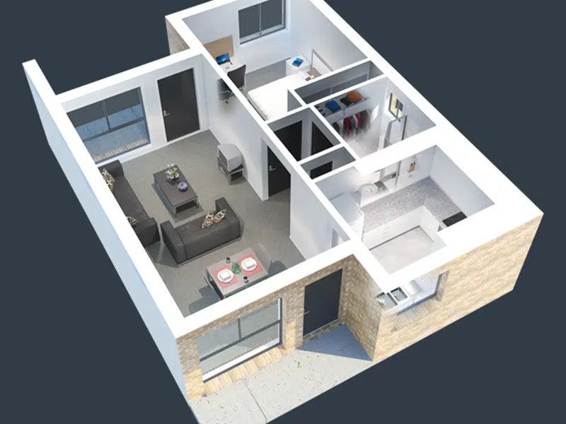 1 Bdrm Apt West photo 1