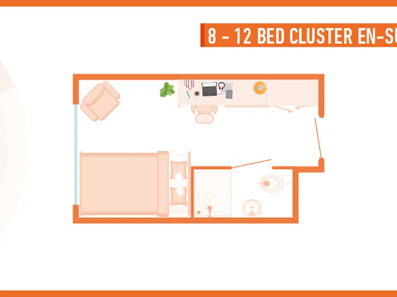 12 Bed Club En-suite photo 1