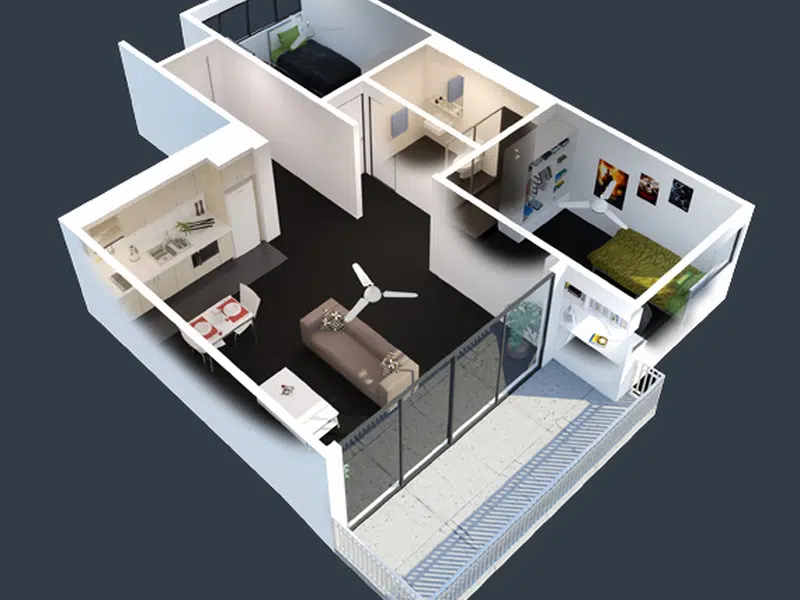 2 Bdrm Apt North Dbl photo 1
