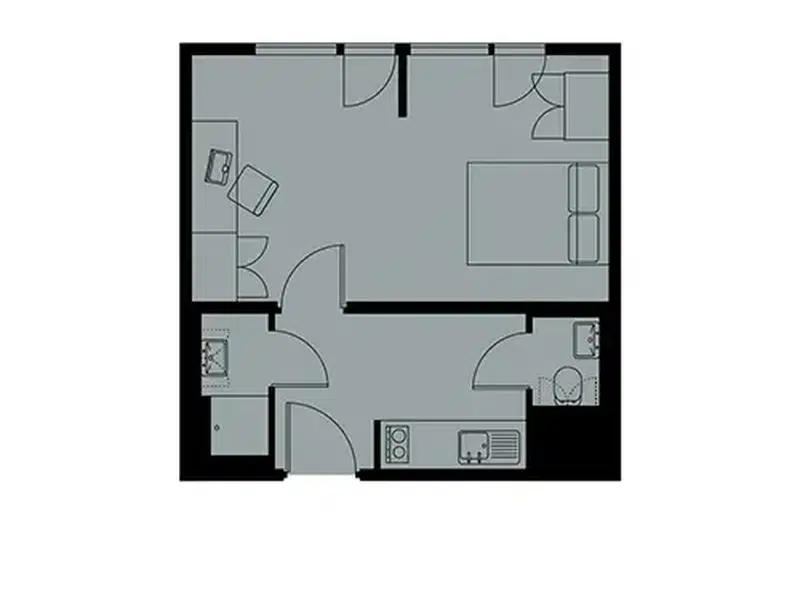 1 Bed Studio photo 5