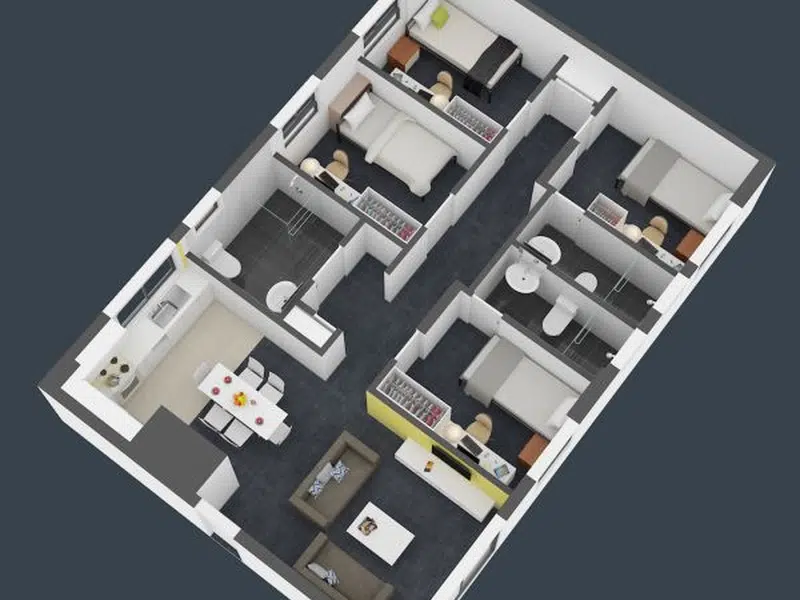 4 Bdrm Apt Ensuite photo 5