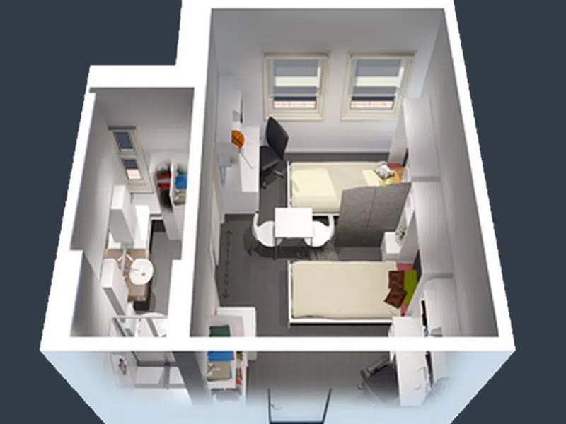 Twin Share Room w/Ens photo 1